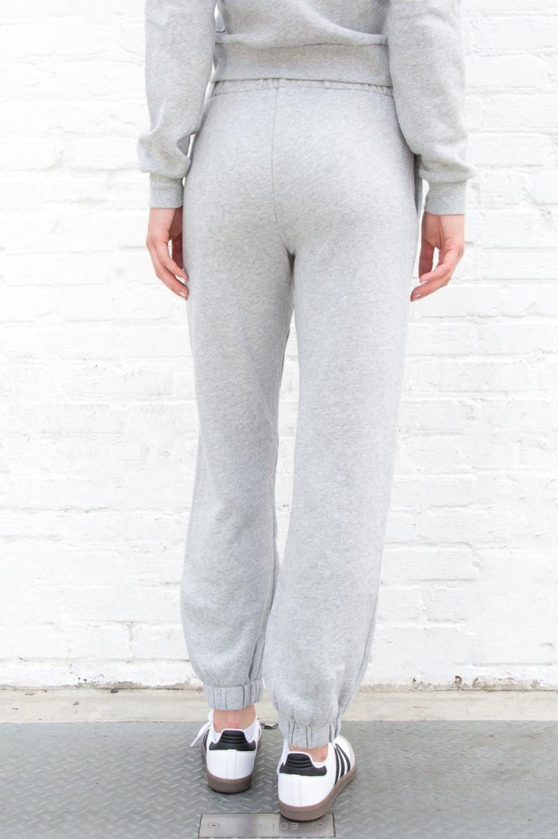 Women Rosa Sweatpants Super Light Grey Sweatpants & Sweatshirts Brandy Melville - 3