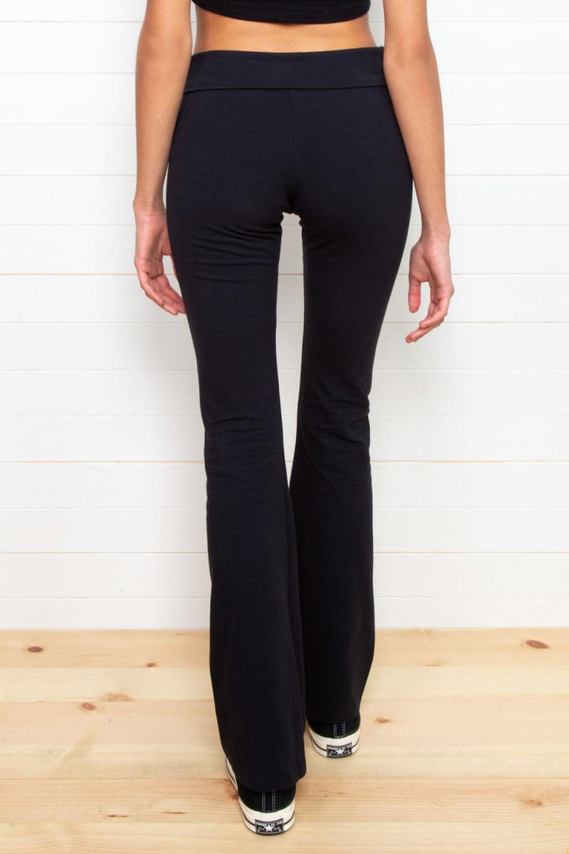 Brandy Melville Women Priscilla Pants Bottoms Black - 2