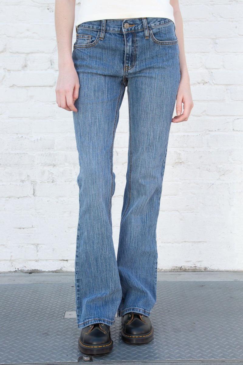 Brandy Melville Women 90 Wash Denim Bottoms Brielle 90'S Jeans - 2