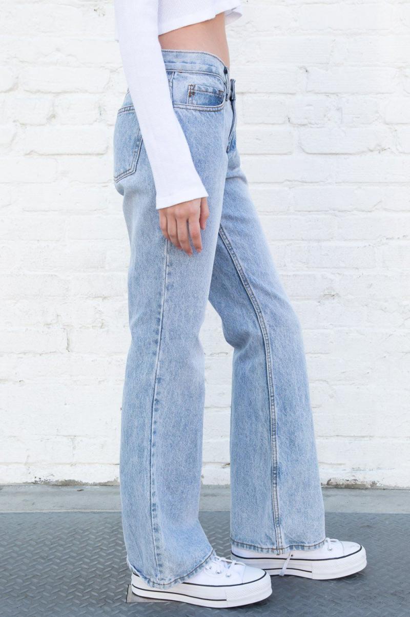 Bottoms Brandy Melville Women Quinn Jeans Light Denim - 1
