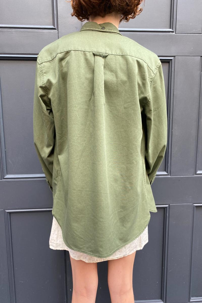 Stephanie Cargo Jacket Brandy Melville Jackets Military Green Women - 3
