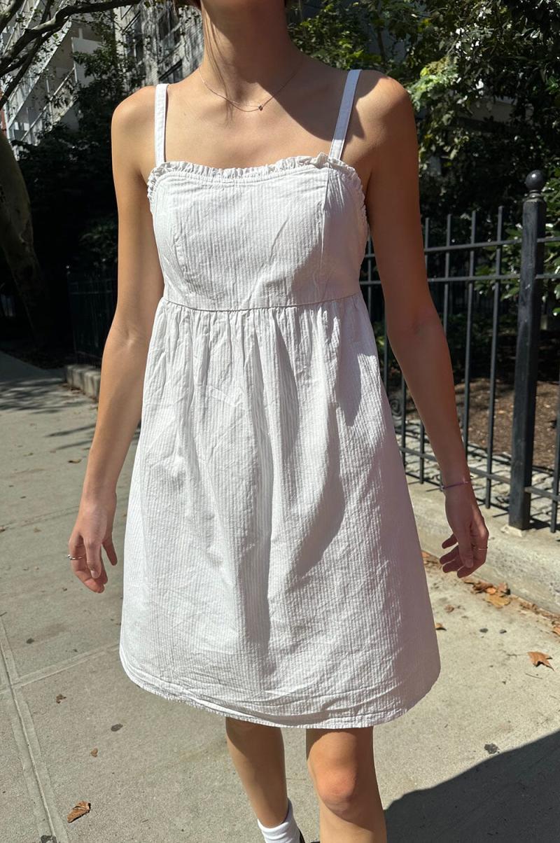 Natural White Holly Dress Brandy Melville Dresses Women - 2