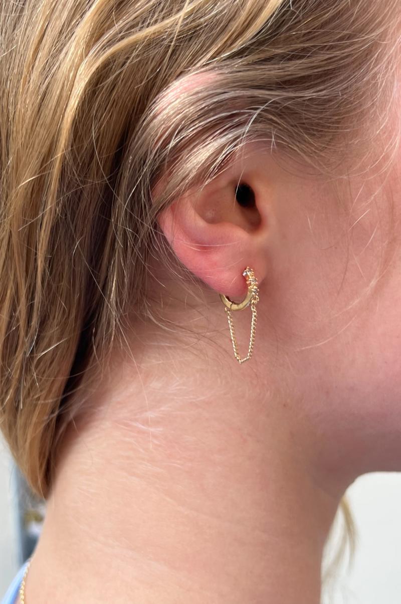Brandy Melville Mini Drop Hoop Earrings Women Jewelry Silver - 2