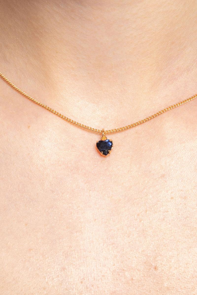 Women Silver Brandy Melville Heart Charm Necklace Jewelry - 3