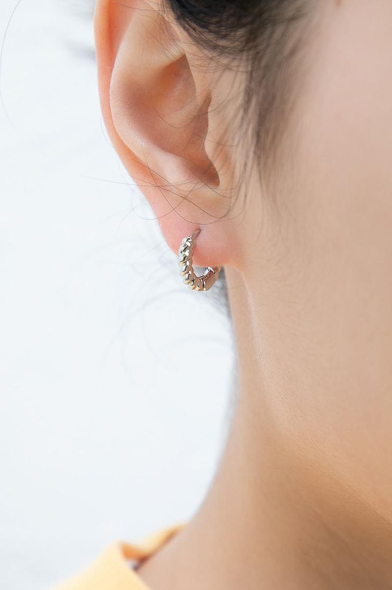 Women Gold Jewelry Rope Earrings Brandy Melville - 2