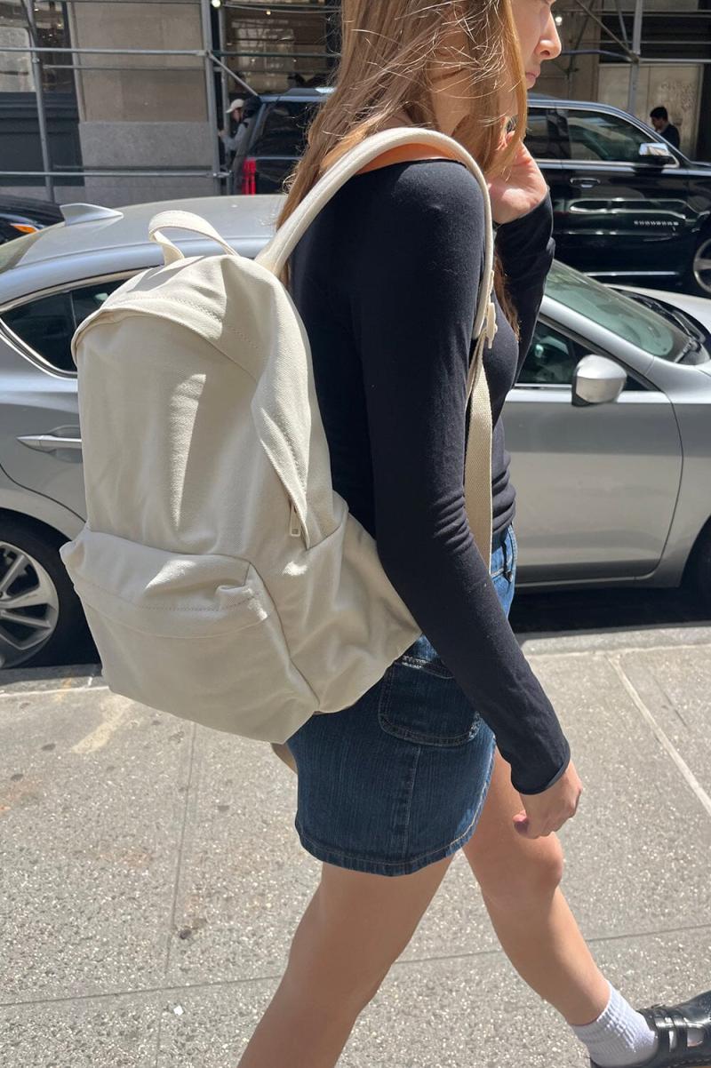 Ivory Backpack Women Brandy Melville Bags & Backpacks - 1