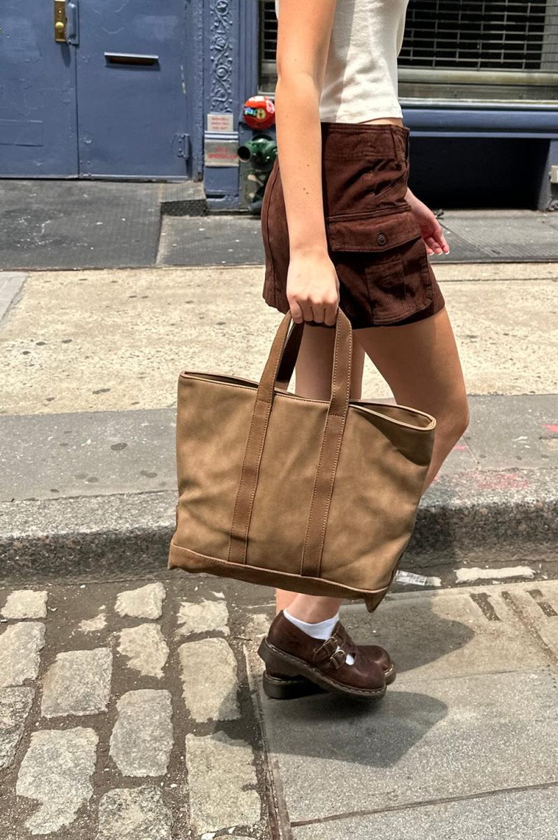 Women Brandy Melville Bags & Backpacks Tote Bag Brown - 2