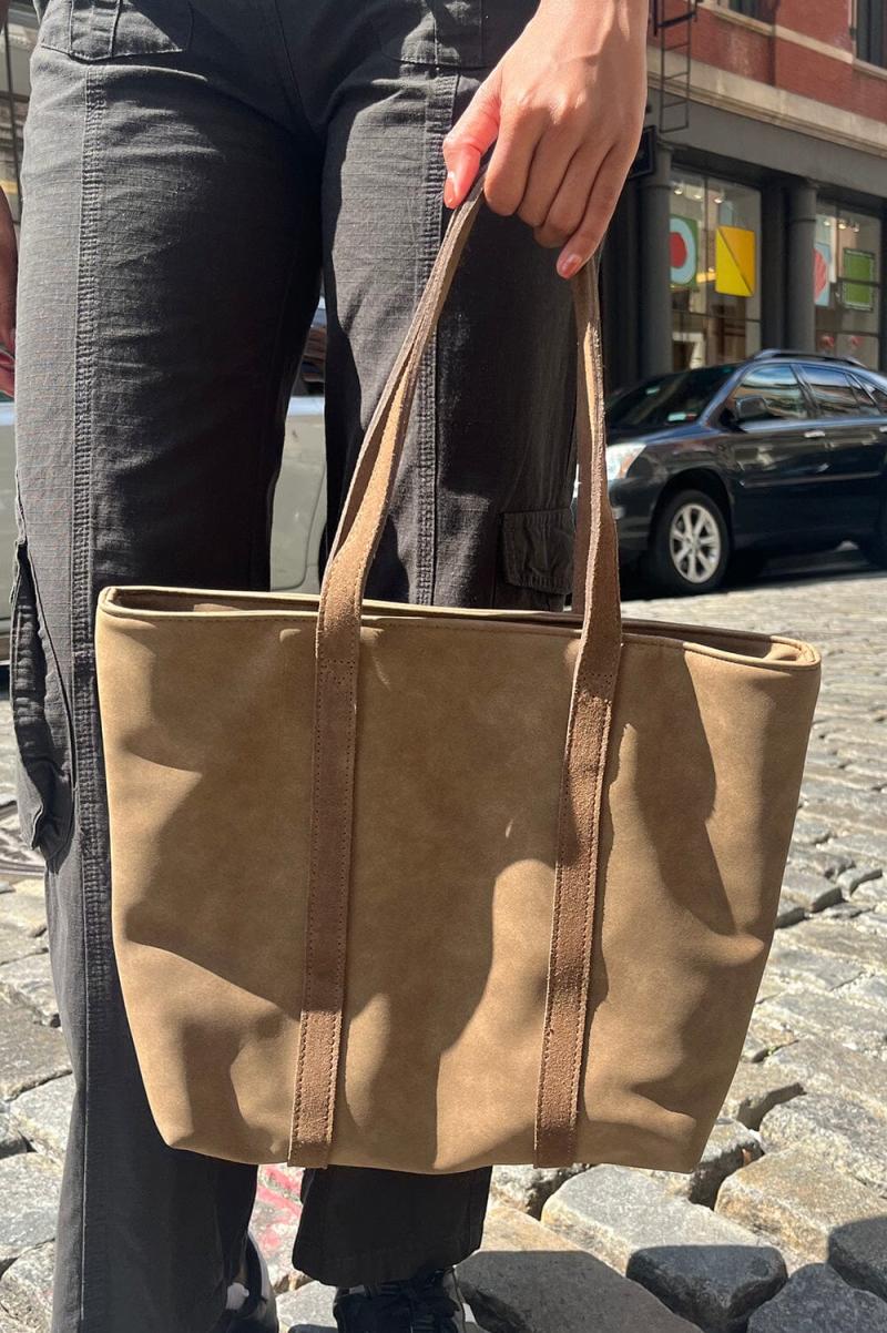 Brown Tote Bag Bags & Backpacks Women Brandy Melville - 3