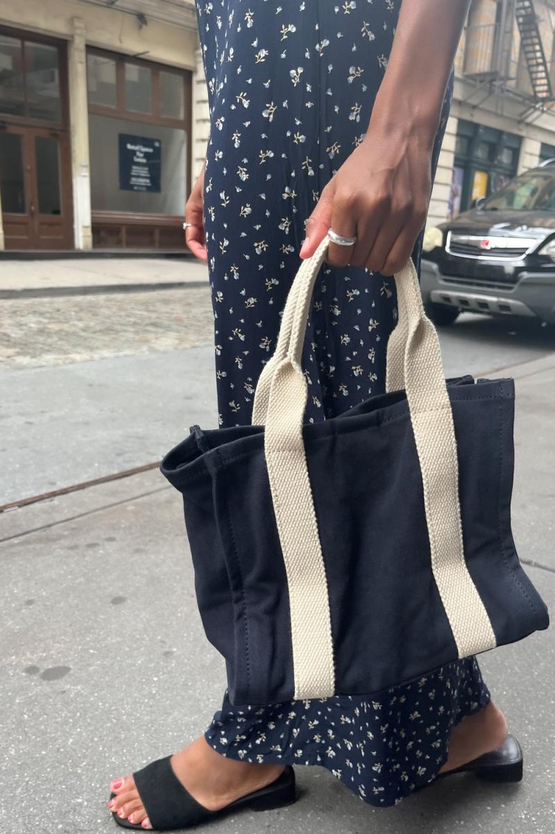 Navy Blue Women Brandy Melville Bags & Backpacks Mini Tote Bag - 1