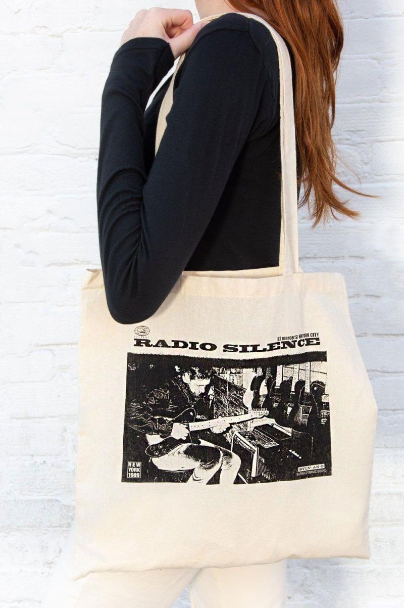 Radio Silence Tote Bag Women Bags & Backpacks Ivory Brandy Melville - 2