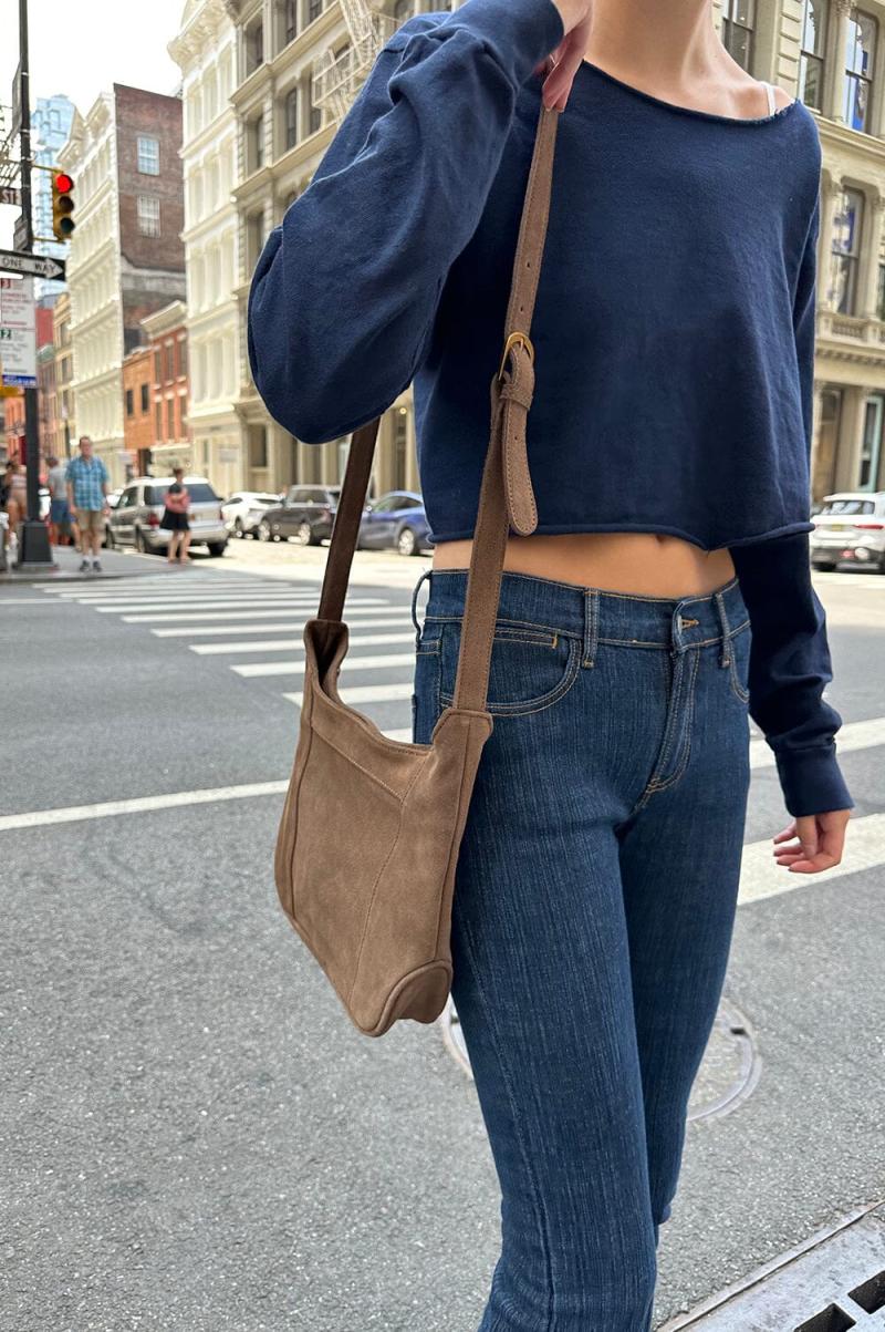 Brown Leather Shoulder Bag Women Bags & Backpacks Brandy Melville - 2