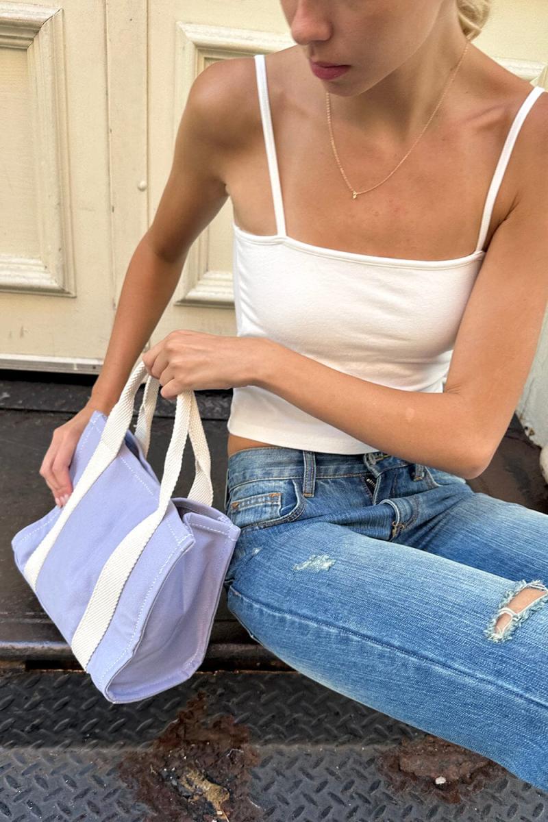 Brandy Melville Pastel Purple Women Mini Tote Bag Bags & Backpacks - 1