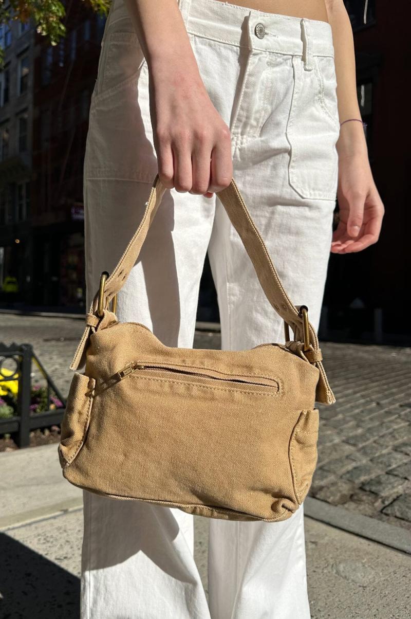 Brandy Melville Shoulder Bag Tan Bags & Backpacks Women - 1