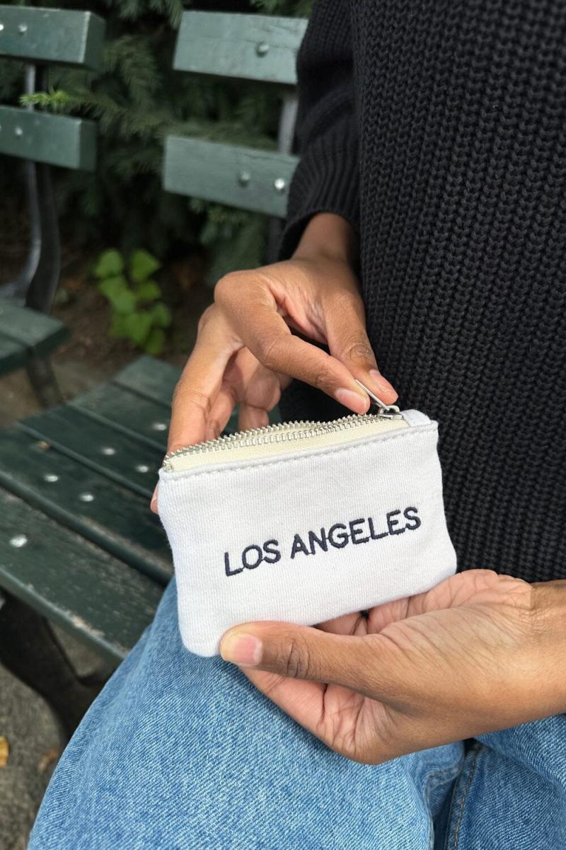 Bags & Backpacks Women Brandy Melville Los Angeles Coin Purse Ivory - 1