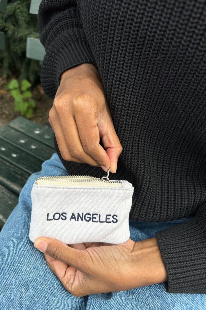 Bags & Backpacks Women Brandy Melville Los Angeles Coin Purse Ivory - 2