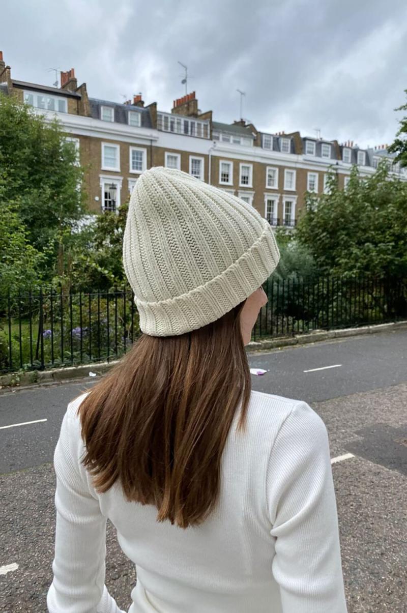 Brandy Melville Hats & Caps Women Knit Beanie Ivory - 2