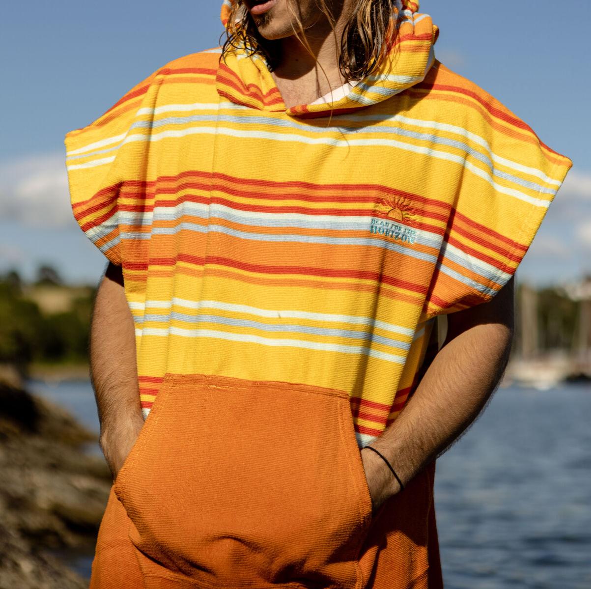 Style Baja Recycled Towel Poncho Changing Robes & Ponchos Sun Stripe Passenger Clothing Women - 1