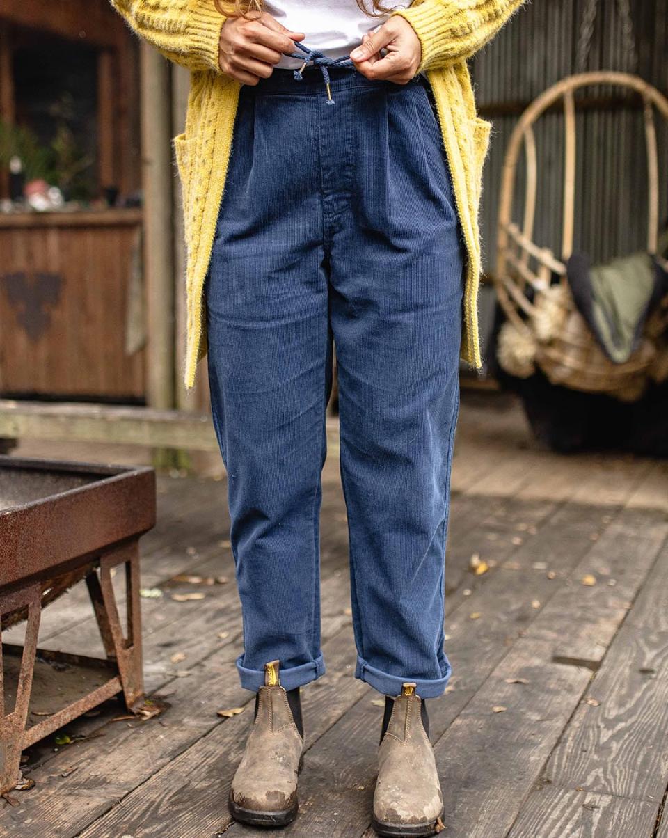 Dungarees & Trousers Dark Denim Compass Recycled Corduroy Pants Passenger Clothing Women Cozy - 3