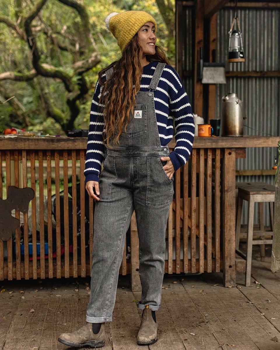 Women Special Deal Dungarees & Trousers Roamist Organic Cotton Dungarees Washed Black Denim Passenger Clothing - 4