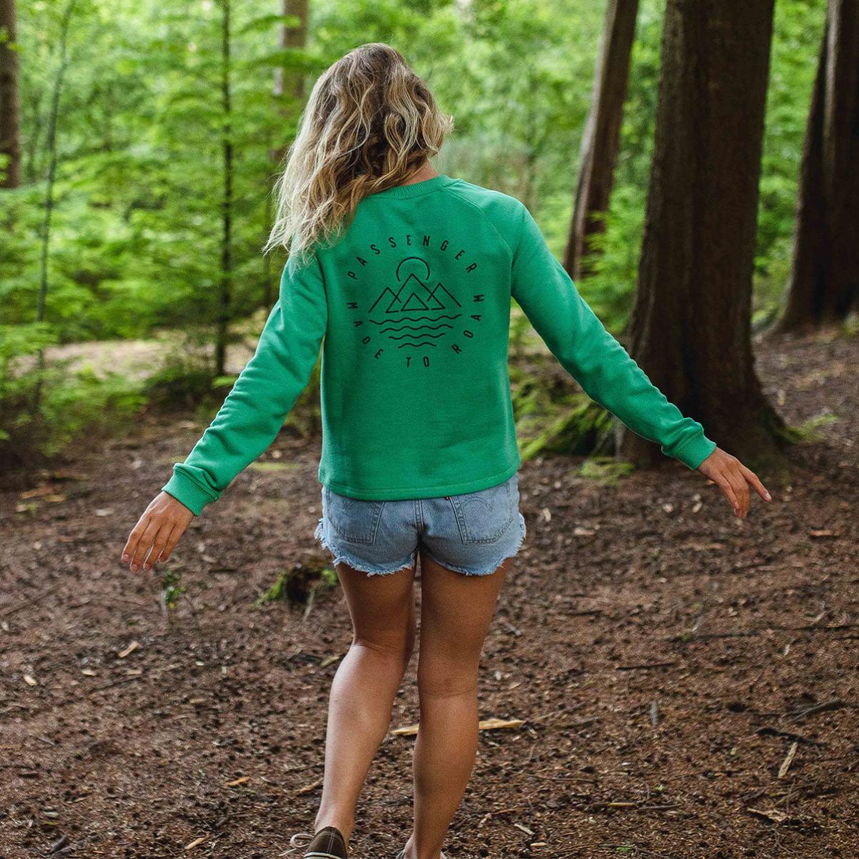 Hoodies & Sweatshirts Elegant Green Spruce Remote Sweatshirt Passenger Clothing Women - 4