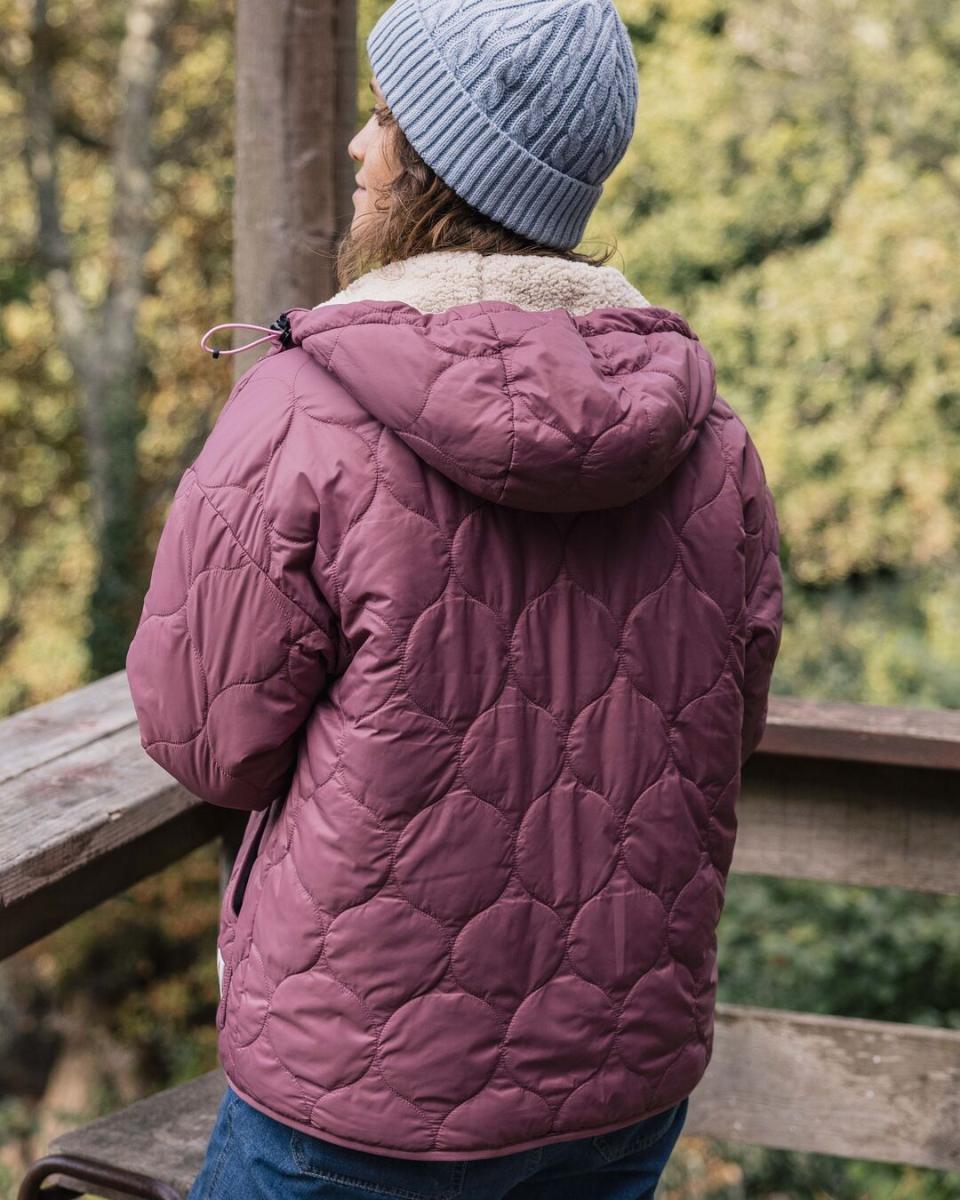 Passenger Clothing Advanced Crushed Berry Jackets Earthy Sherpa Lined Insulated Jacket Women - 2