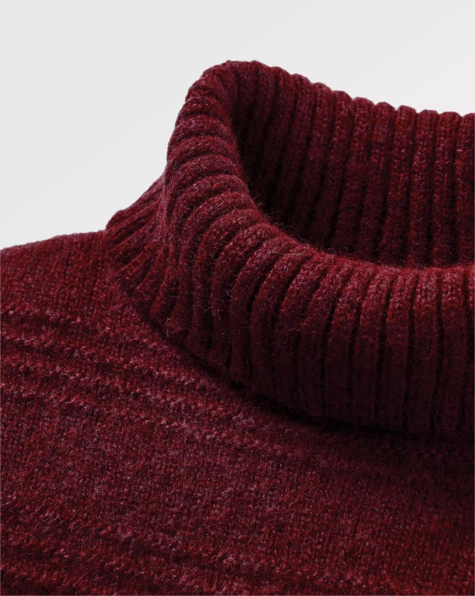 Knitwear Passenger Clothing Wine Fashionable Women Snug Oversized Recycled Knitted Jumper - 4