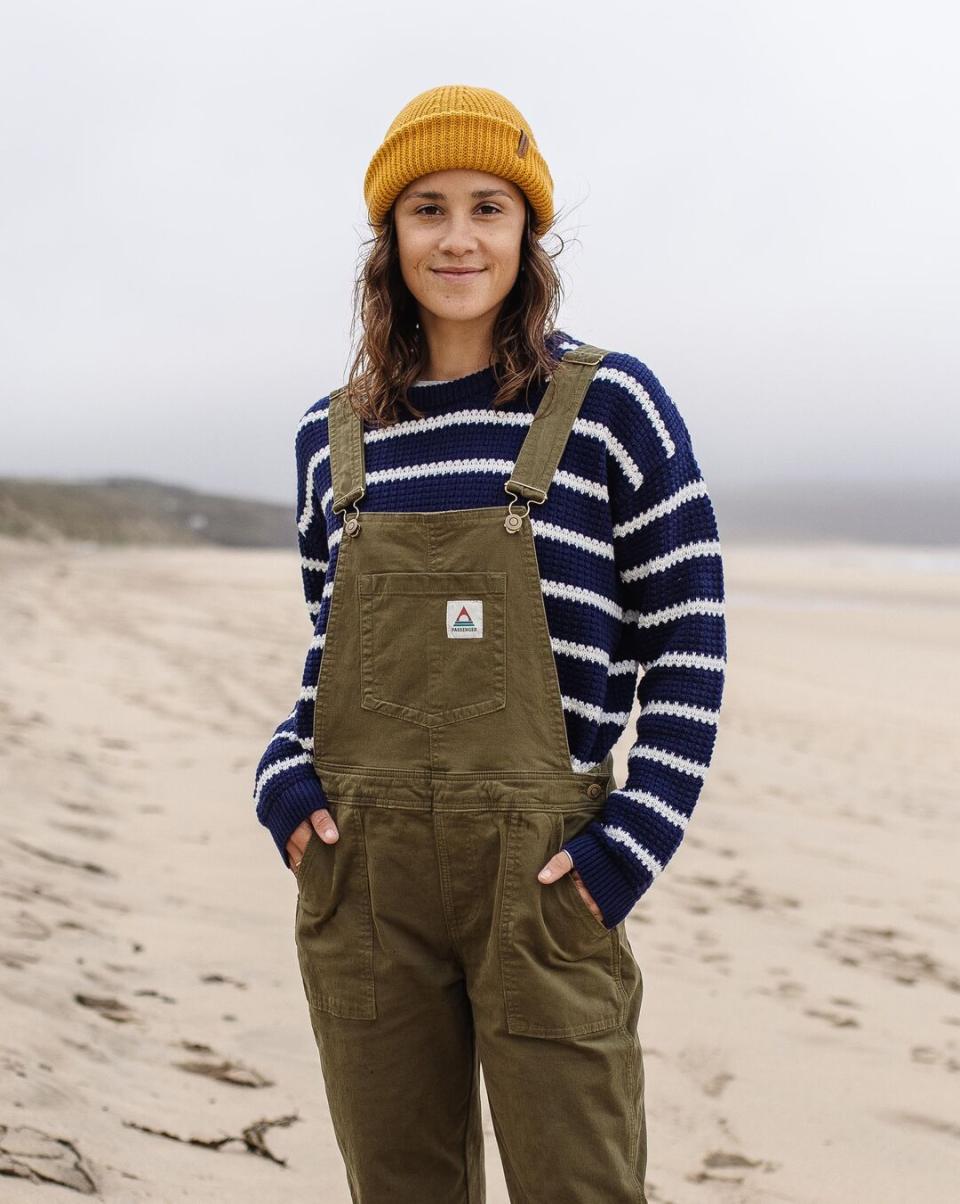 Knitwear Lakewood Organic Cotton Knitted Jumper Navy Stripe Passenger Clothing Advance Women - 2