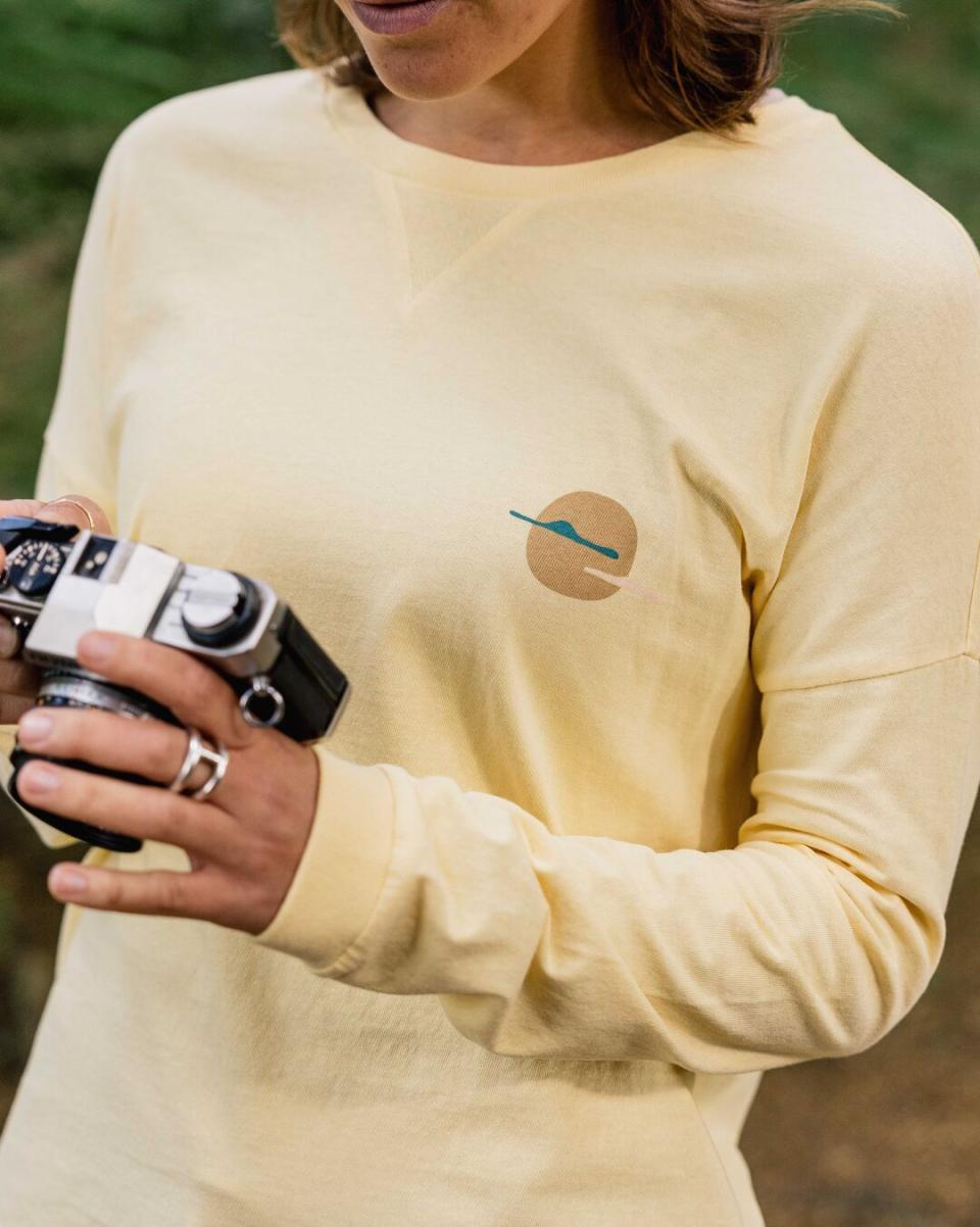 Dreamer Recycled Cotton Ls T Passenger Clothing Women Golden Haze Professional Long Sleeve T-Shirts - 1