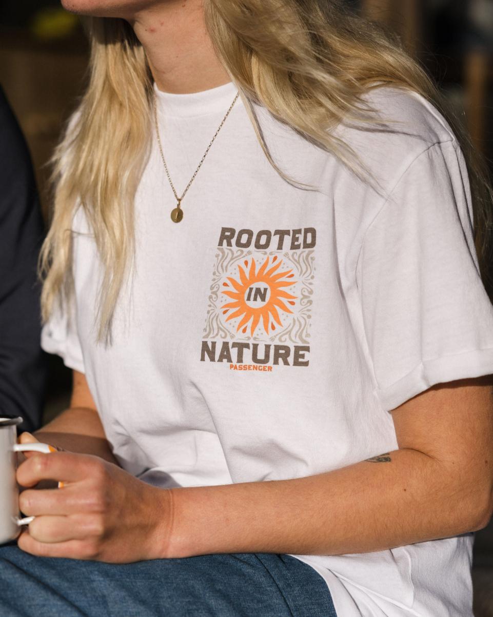 Tops & T-Shirts Passenger Clothing Coupon White Women Rooted In Nature Recycled Cotton T - 4