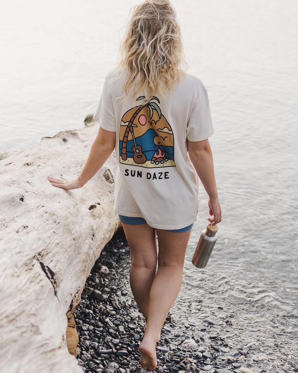 Sundaze Oversized Recycled Cotton T Tops & T-Shirts Passenger Clothing Birch Women Personalized