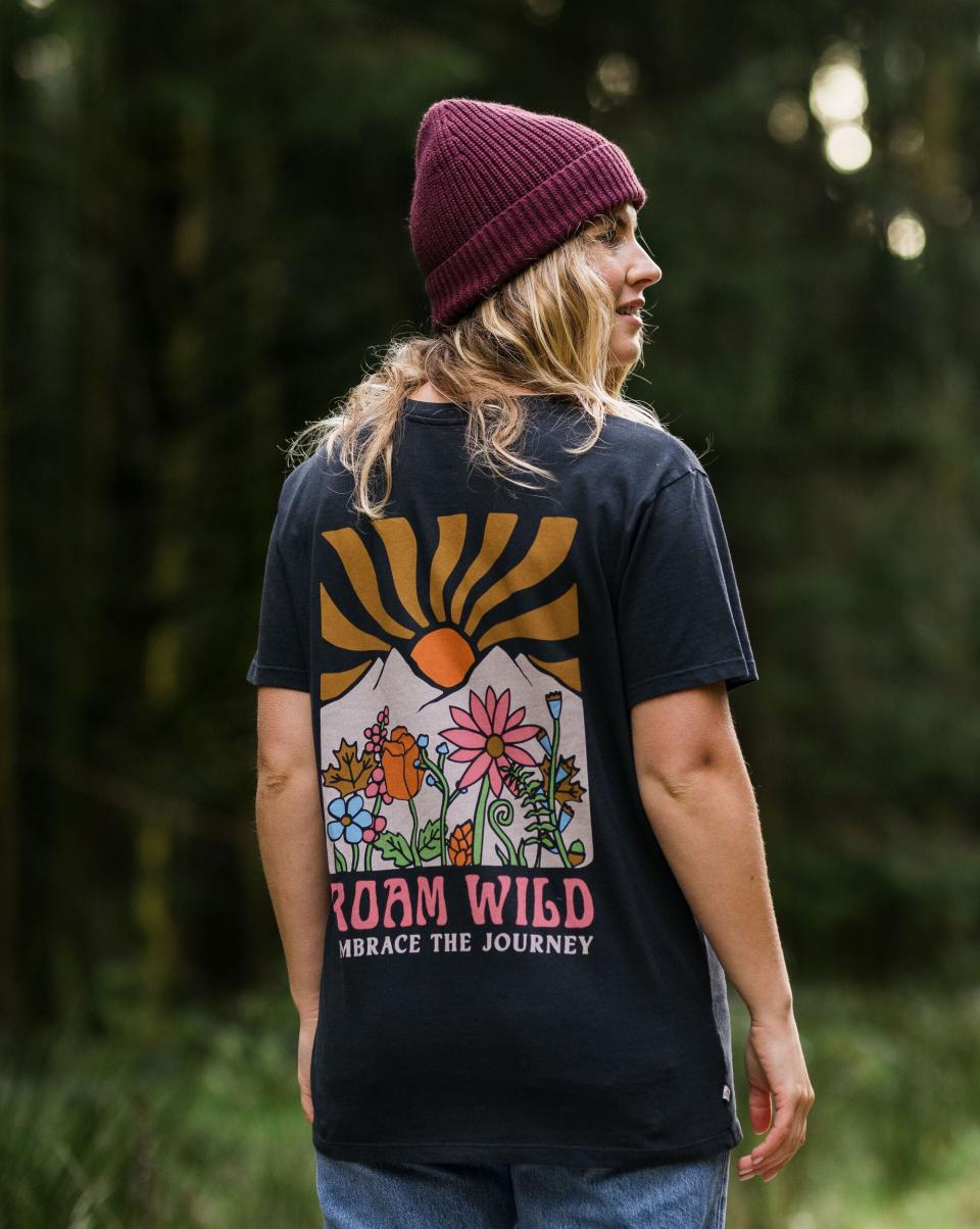 Roam Wild Recycled T Women Passenger Clothing High-Quality Tops & T-Shirts Black