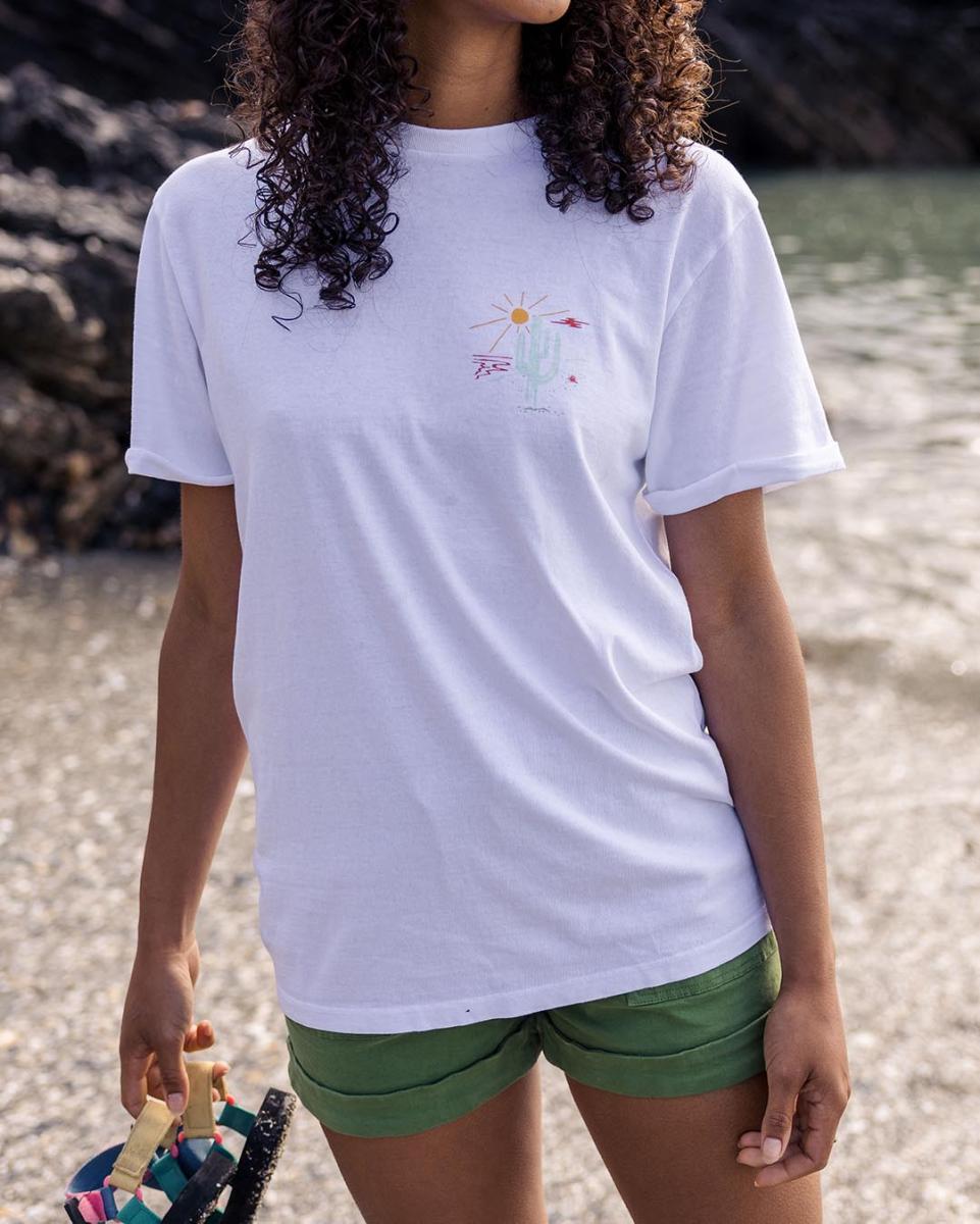 Arabica Recycled Cotton Oversized T Women Tops & T-Shirts Passenger Clothing Specialized White - 3