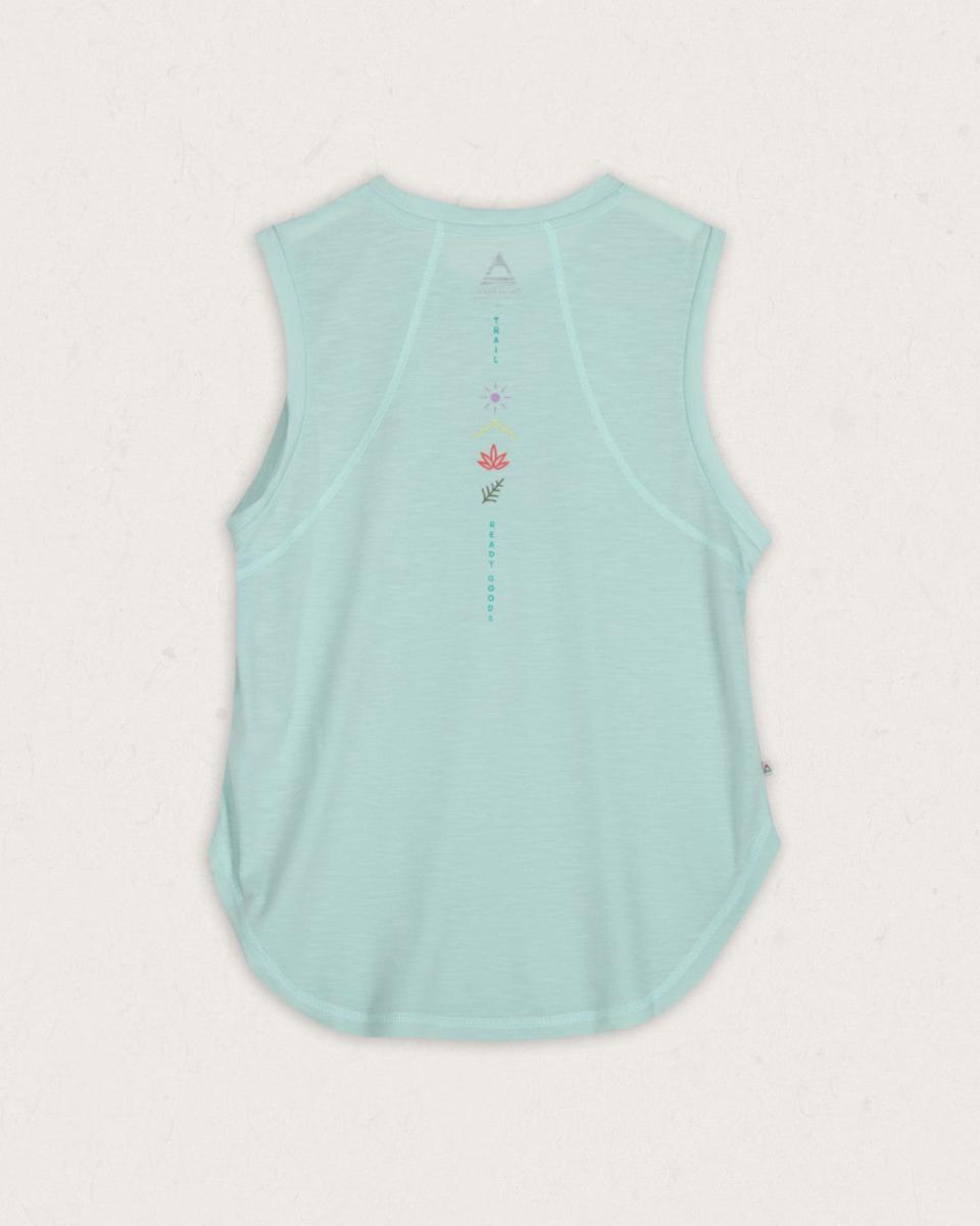 Women Mint Green Passenger Clothing Low Cost Tops & T-Shirts Blue Bird Recycled Active Tank Top - 4