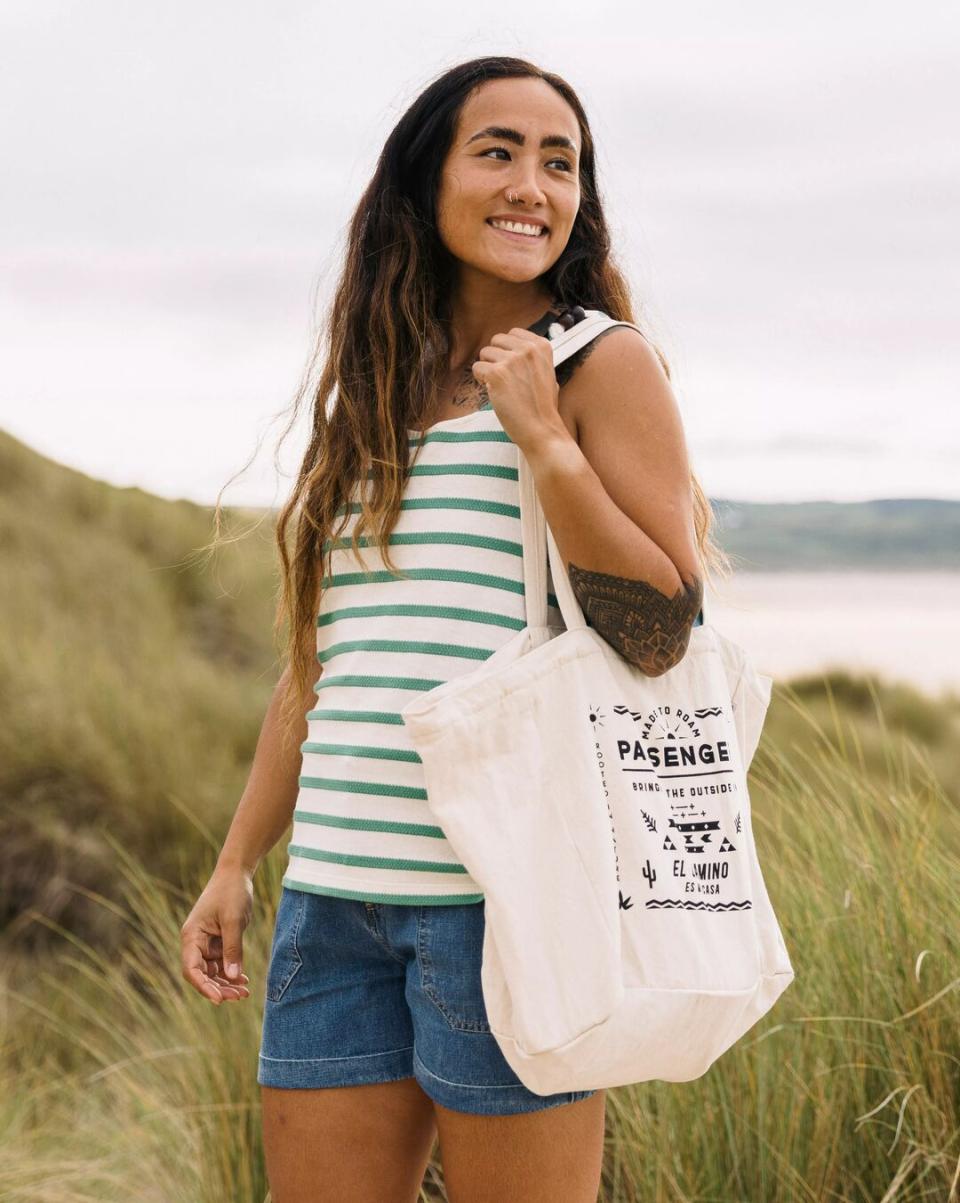 Backpacks & Bags Passenger Clothing Off White El Camino Sunrise Organic Tote Bag Women Discount