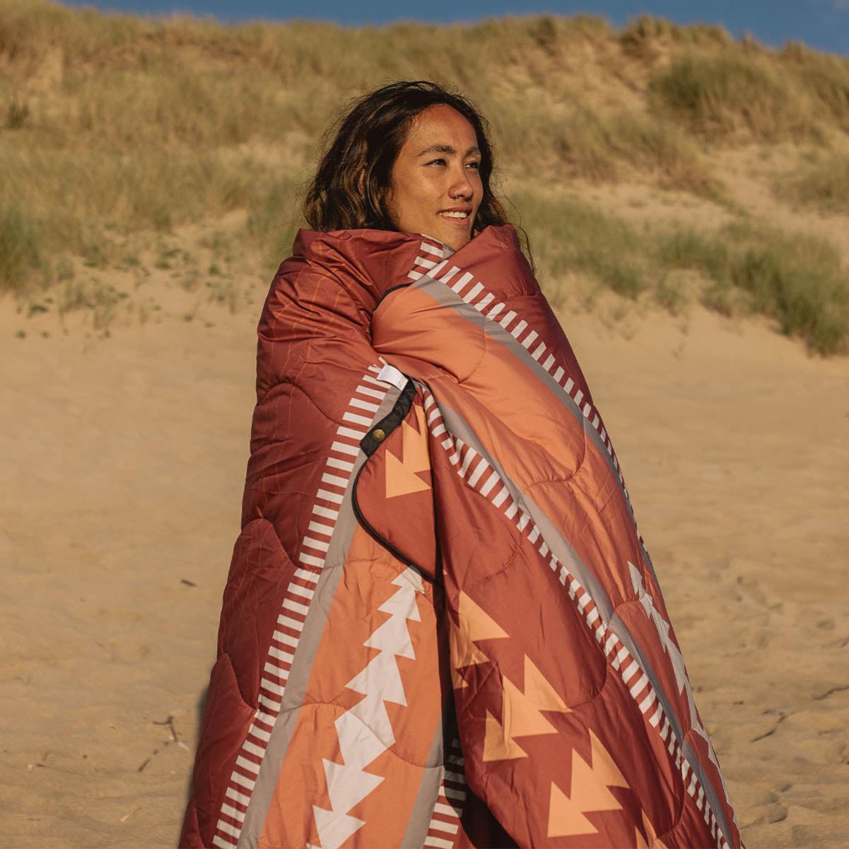 Women Money-Saving Blankets Picante Pattern Passenger Clothing Nomadic Recycled Towel Blanket - 3
