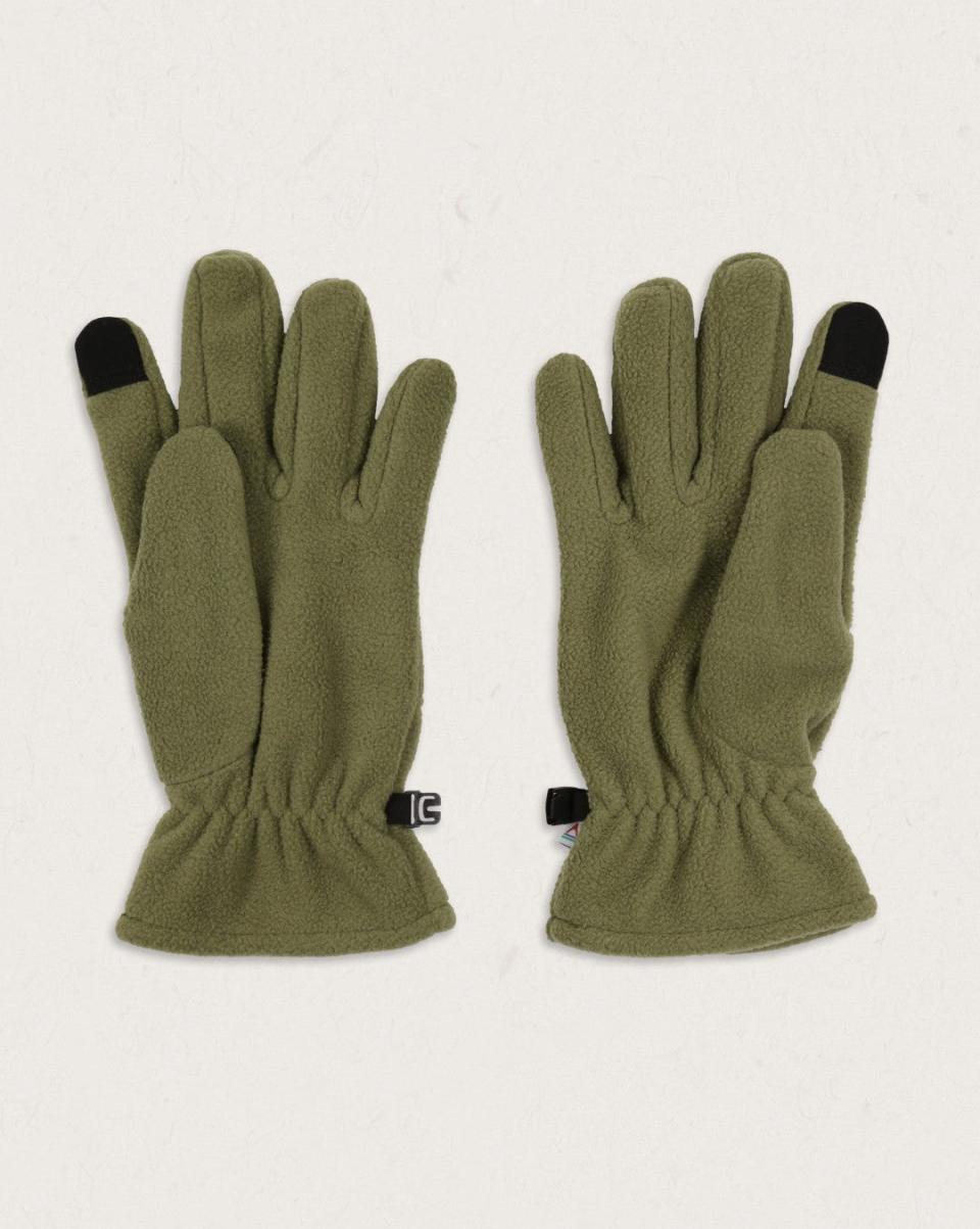 Women Unbelievable Discount Passenger Clothing Daytrip Recycled Polar Fleece Touch Screen Gloves Gloves Khaki - 1