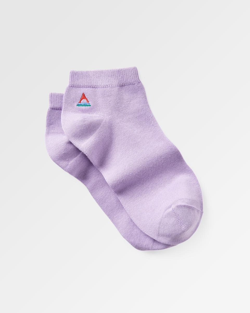 Dusty Lilac Fashion Passenger Clothing Women Organic Trainer Socks Socks