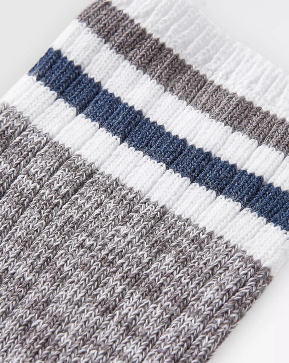 Passenger Clothing Grey Marl Versatile Socks Organic Midweight Rib Socks Women - 2