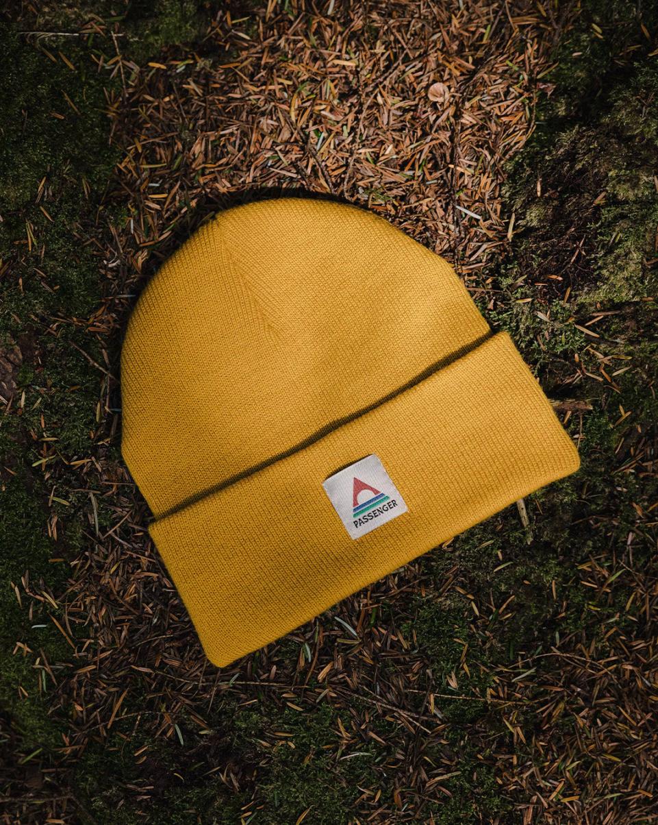 Core Recycled Low Beanies Passenger Clothing Mustard Yellow Women Professional