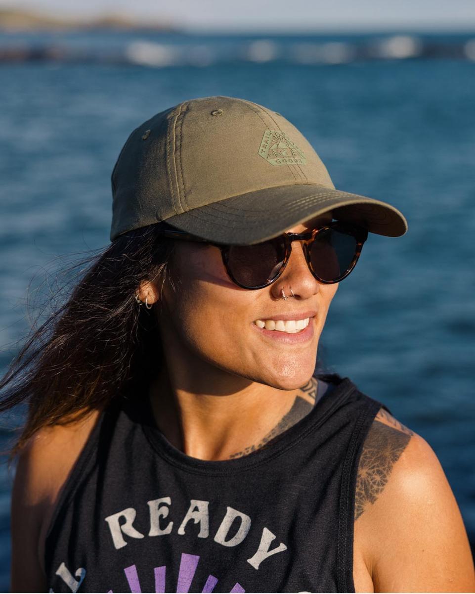 Active Recycled 6 Panel Cap Passenger Clothing Trending Caps & Hats Women Dusty Olive - 2