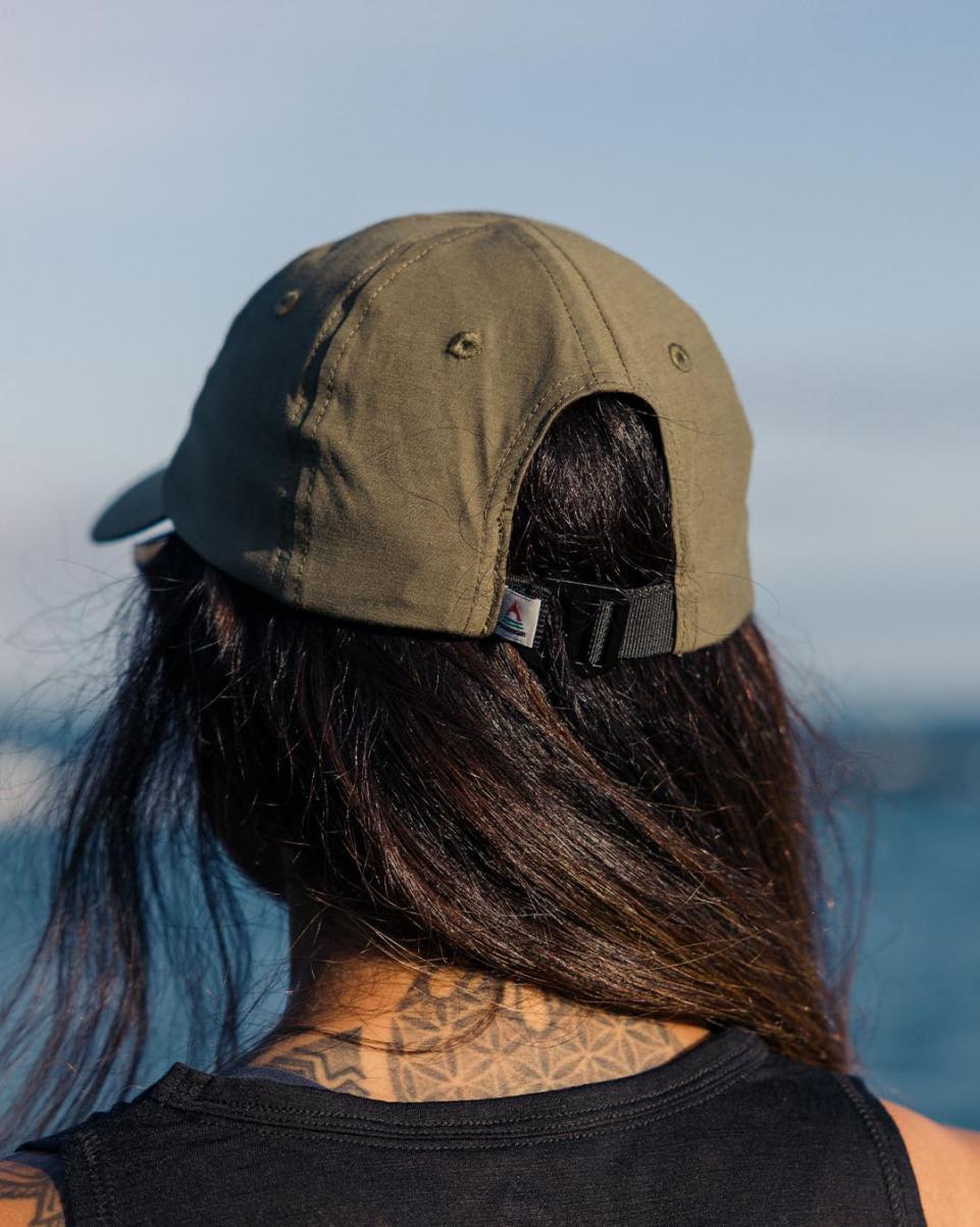 Active Recycled 6 Panel Cap Passenger Clothing Trending Caps & Hats Women Dusty Olive - 4