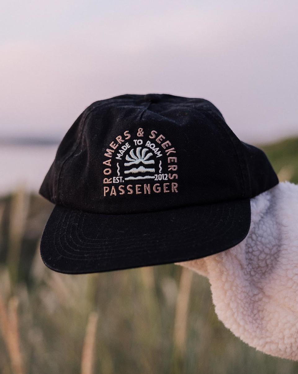 Faded Black Women Passenger Clothing Premium Caps & Hats Seekers Low Profile Recycled Cotton Cap