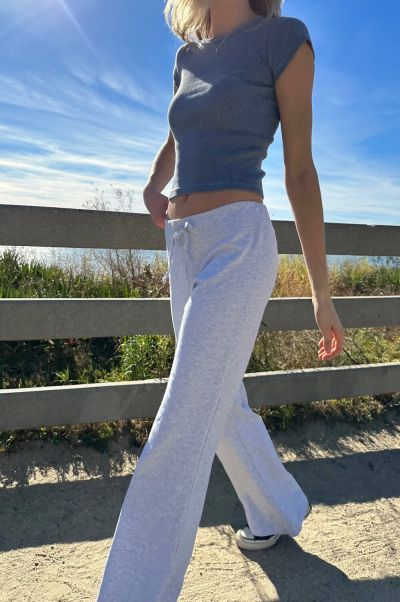 Hillary Yoga Pants Brandy Melville Sweatpants & Sweatshirts Silver Grey Women