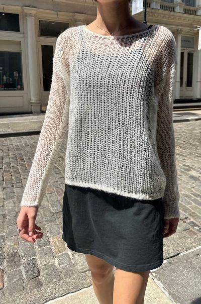 Sweaters Women Brandy Melville Colette Sweater Ivory