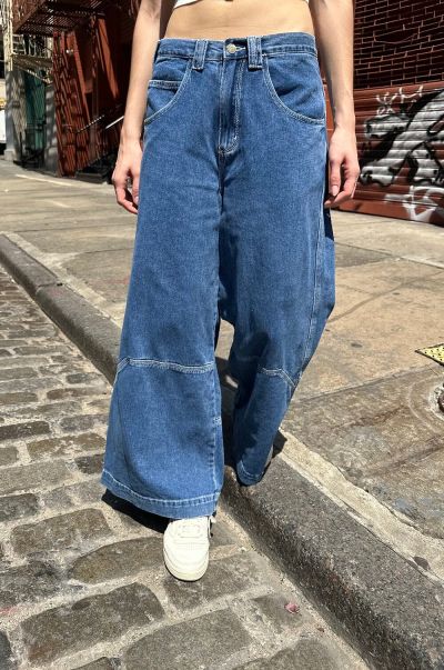Women Medium Wash Denim Brandy Melville Bottoms Livie Jeans