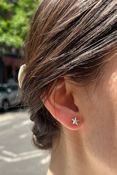 Jewelry Brandy Melville Star Stud Earrings Women Silver