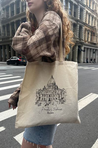 Vatican Roma Tote Bag Women Ivory Bags & Backpacks Brandy Melville