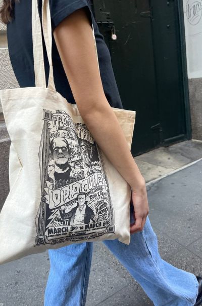 Women Bags & Backpacks Ivory Monster Movies Tote Bag Brandy Melville