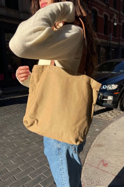 Women Bags & Backpacks Brandy Melville Dark Tan Tote Bag