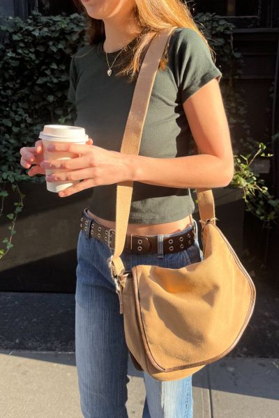 Tan Messenger Bag Women Bags & Backpacks Brandy Melville